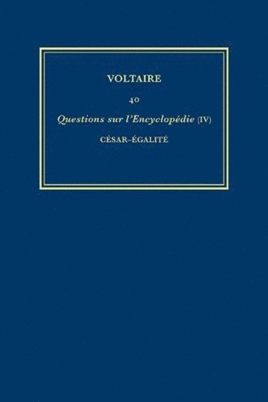 bokomslag Complete Works of Voltaire 40