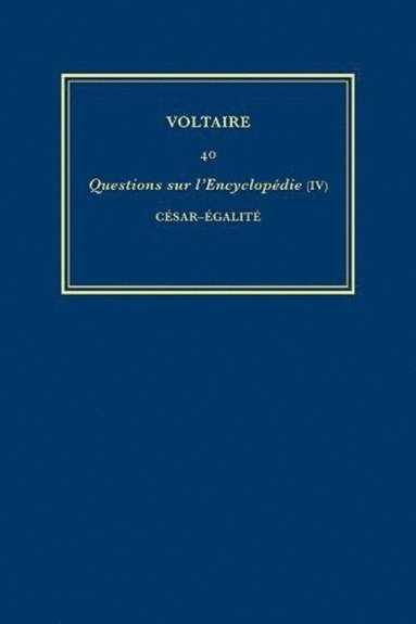 bokomslag Complete Works of Voltaire 40