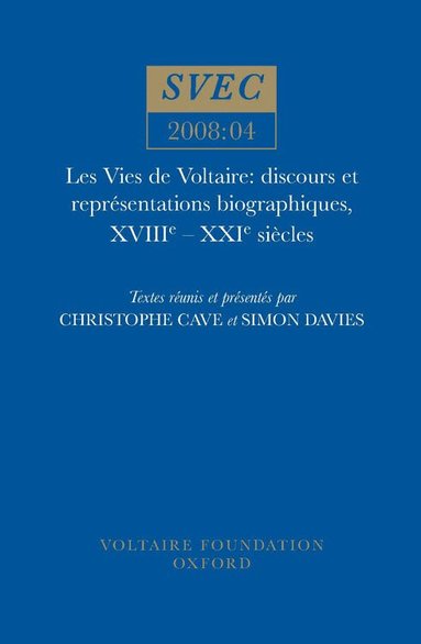 Christophe Cave, Simon Davies - Vies de Voltaire, Häftad