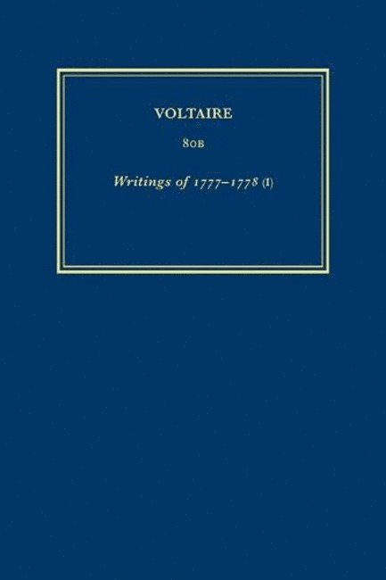 uvres compltes de Voltaire (Complete Works of Voltaire) 80B 1