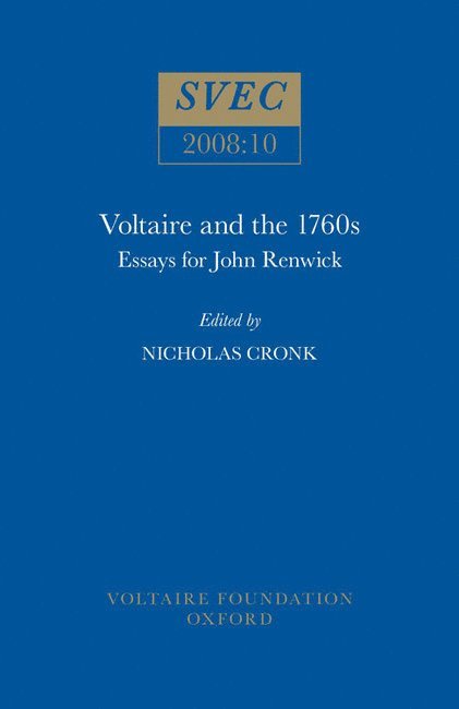 Nicholas Cronk - Voltaire and the 1760s, Häftad