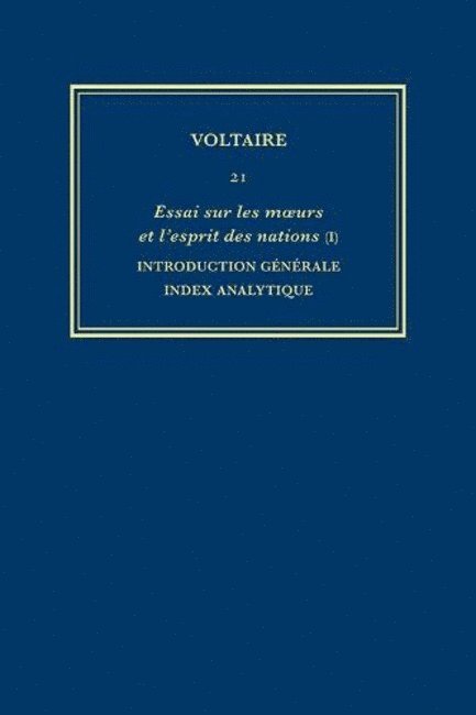 Voltaire, Bruno Bernard, John Renwick, Nicholas Cronk, Janet Godden - Complete Works of Voltaire 21, Inbunden