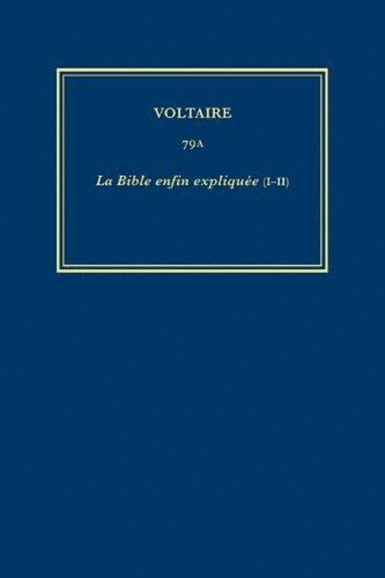 Complete Works of Voltaire 79A (I-II)