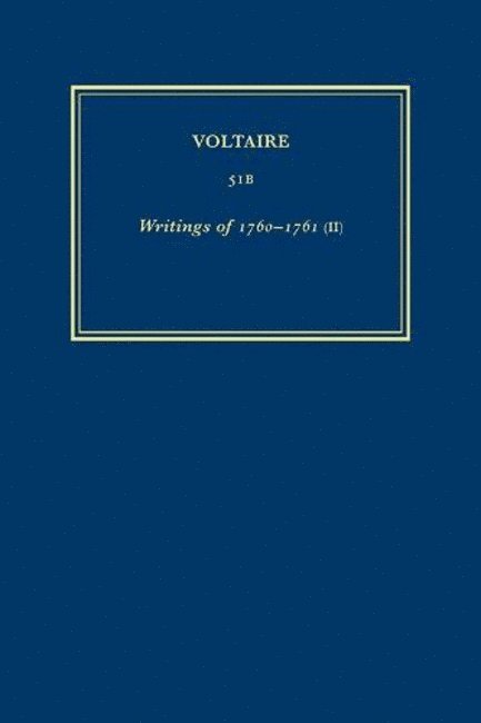 Œuvres complètes de Voltaire (Complete Works of Voltaire) 51B