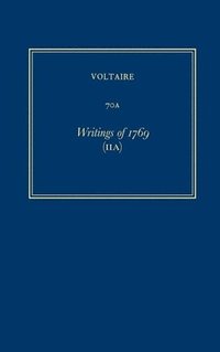 bokomslag ?uvres complètes de Voltaire (Complete Works of Voltaire) 70A