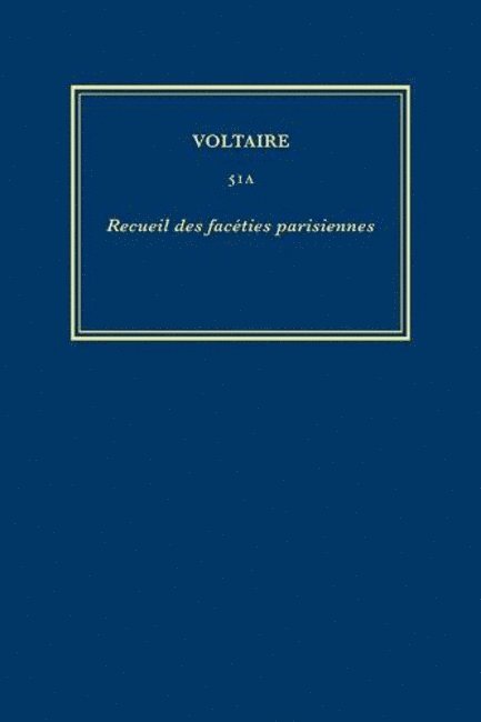 uvres compltes de Voltaire (Complete Works of Voltaire) 51A 1