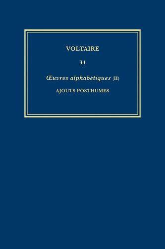 Voltaire, Nicholas Cronk, Christiane Mervaud, Gillian Pink - Œuvres complètes de Voltaire (Complete Works of Voltaire) 34, Inbunden