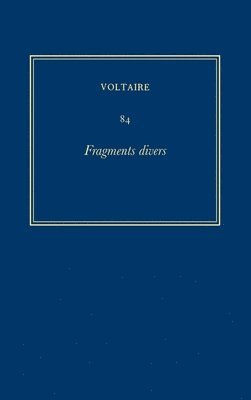 Voltaire, Gillian Pink, John Renwick, et al. - Œuvres complètes de Voltaire (Complete Works of Voltaire) 84, Inbunden