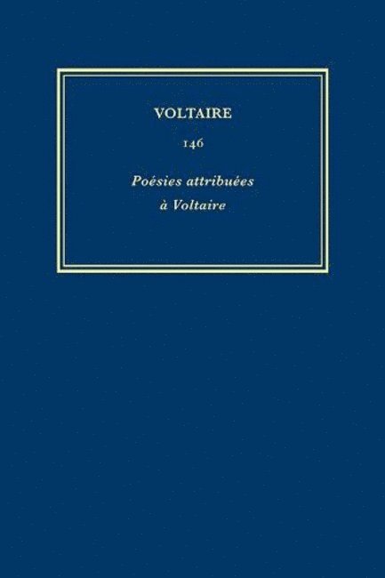 Voltaire, Simon Davies, Helder Mendes Baiao, Georges Pilard, Martin Smith - Complete Works of Voltaire 146, Inbunden