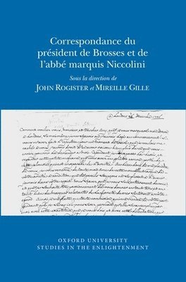 bokomslag Correspondance du Prsident de Brosses et de l'Abbe Marquis Niccolini