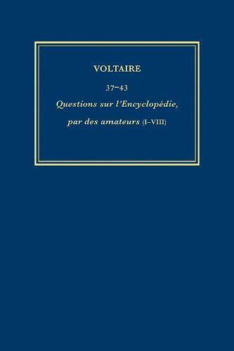 Voltaire, Nicholas Cronk, Mervaud - Œuvres complètes de Voltaire (Complete Works of Voltaire) 37-43, Inbunden