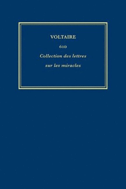 uvres compltes de Voltaire (Complete Works of Voltaire) 60D 1