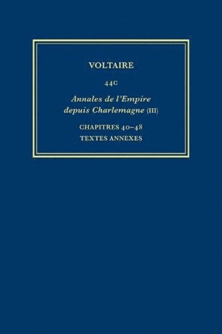 Voltaire, Gerard Laudin, Renwick - Complete Works of Voltaire 44C, Inbunden