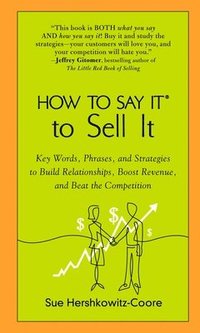 bokomslag How to Say it to Sell it