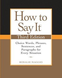 bokomslag How to Say It, Third Edition