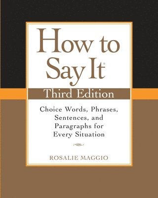bokomslag How to Say It, Third Edition