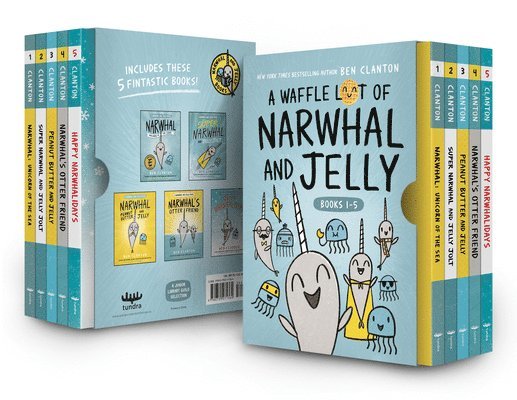 Ben Clanton - A Waffle Lot of Narwhal and Jelly (Hardcover Books 1-5), Inbunden