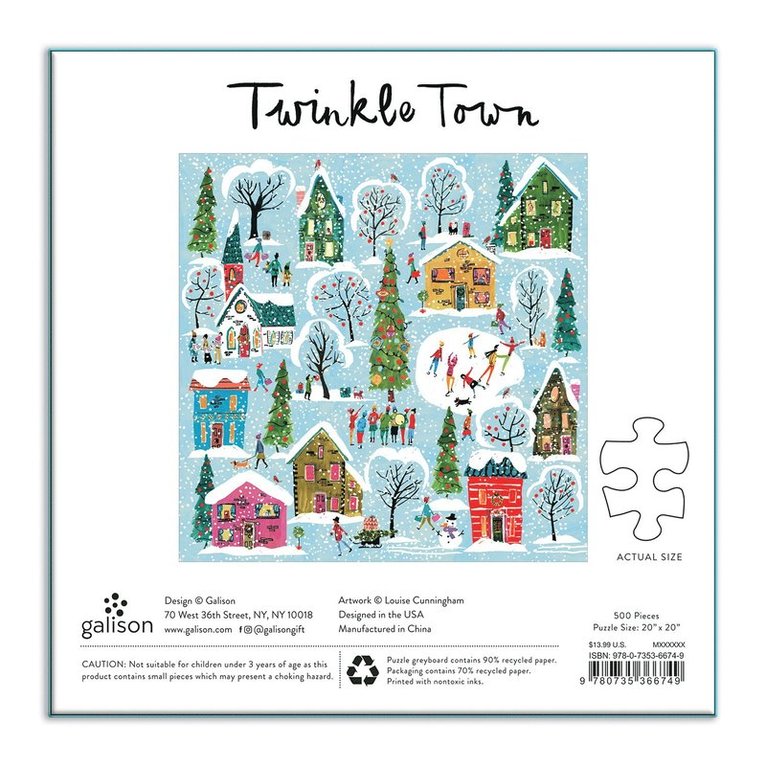 Pussel 500 bitar Twinkle town, Övrigt
