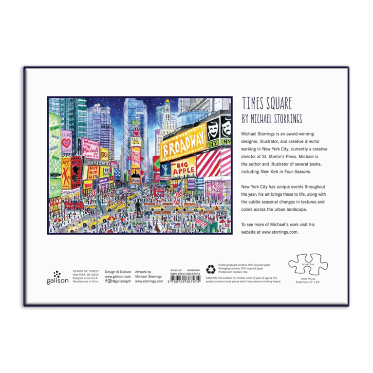 Pussel 1000 bitar - Michael Storrings : Times Square, Övrigt