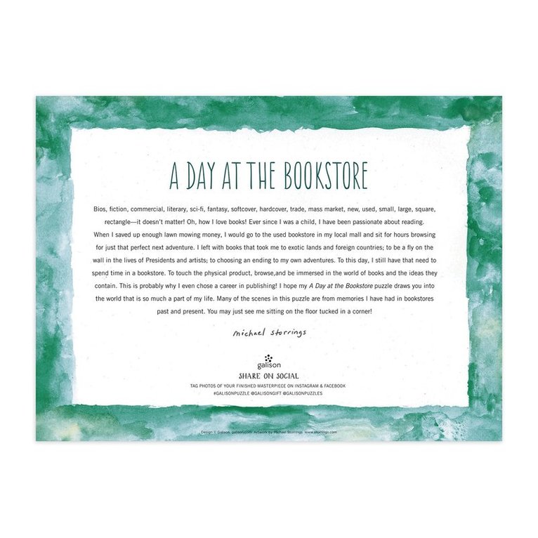 Pussel 1000 bitar A Day at the Bookstore by Storrings, Pussel