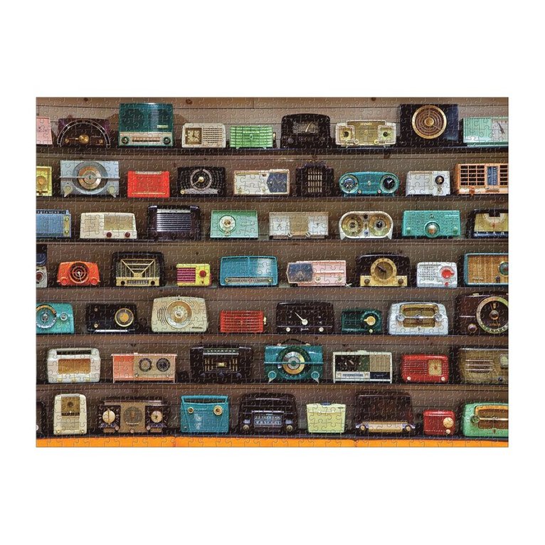 Pussel 1000 bitar Vintage radios, Pussel