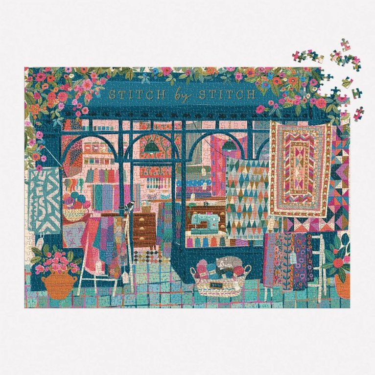 Pussel 1000 bitar Stitch by Stitch, Övrigt