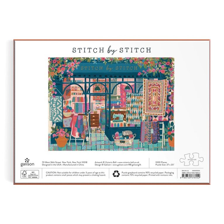 Pussel 1000 bitar Stitch by Stitch, Övrigt