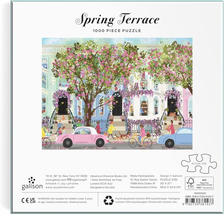 Pussel 1000 bitar Spring terrace puzzle, Övrigt