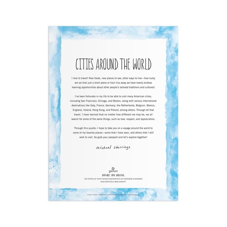 Pussel 1000 bitar Cities Around The World, Övrigt