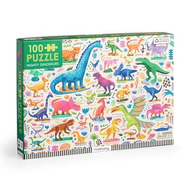 bokomslag Mighty Dinosaurs 100 Piece Puzzle