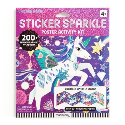 Mudpuppy - Unicorn Magic Sticker Sparkle Poster Activity Kit, Häftad. Tillgänglighet: Lägg i varukorg