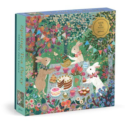 Spring Tea Party 500 Piece Foil Puzzle 1