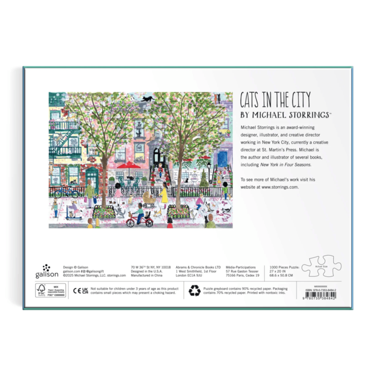 Pussel 1000 bitar Cats in the City, Övrigt