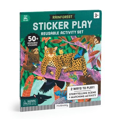 Mudpuppy - Rainforest Sticker Play Reusable Activity Set, Häftad. Tillgänglighet: Lägg i varukorg
