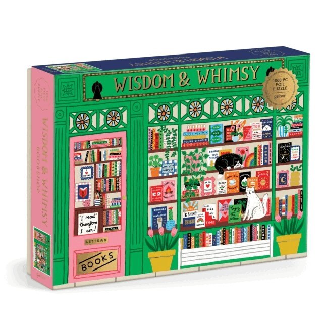 Pussel 1000 bitar Folierad - Wisdom & Whimsy Bookshop, Övrigt