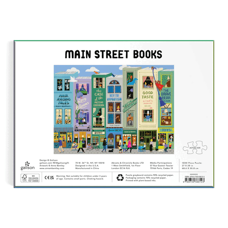 Pussel 1000 bitar - Main Street Books, Övrigt