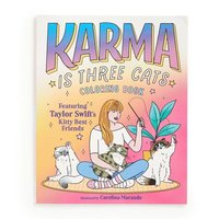 bokomslag Karma is Three Cats Coloring Book