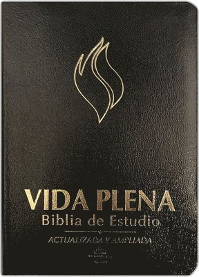Rvr 1960 Vida Plena Biblia de Estudio - Símil Piel Negro Con Índice / Fire Bible Black Bonded Leather with Index 1