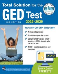 bokomslag GED Total Solution, for the 2025-2026 GED Test: Certified GED Aligned Prep