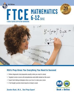Sandra Rush - FTCE Mathematics 6-12 (026) 3rd Ed., Book + Online, Häftad