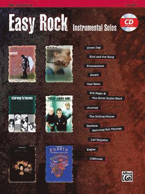 bokomslag Easy Rock Instrumental Solos, Level 1: Alto Sax, Book & Online Audio/Software [With CD (Audio)]