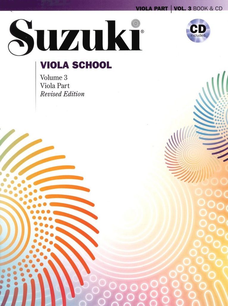 Suzuki Viola School, Vol 3: Viola Part, Book & CD 1