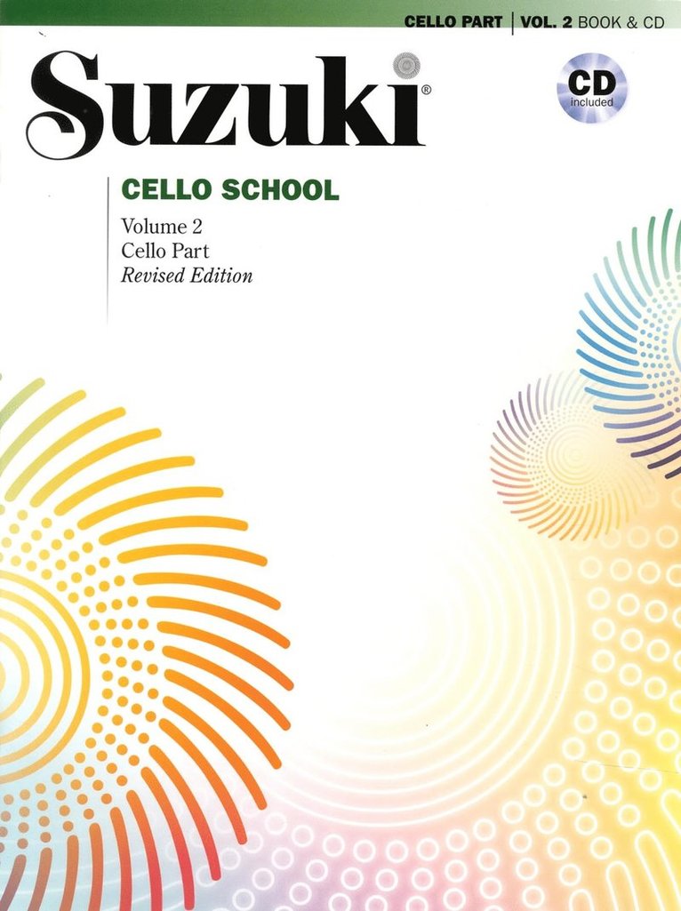 Suzuki Cello Scholl Volume 2 Book And Cd 1
