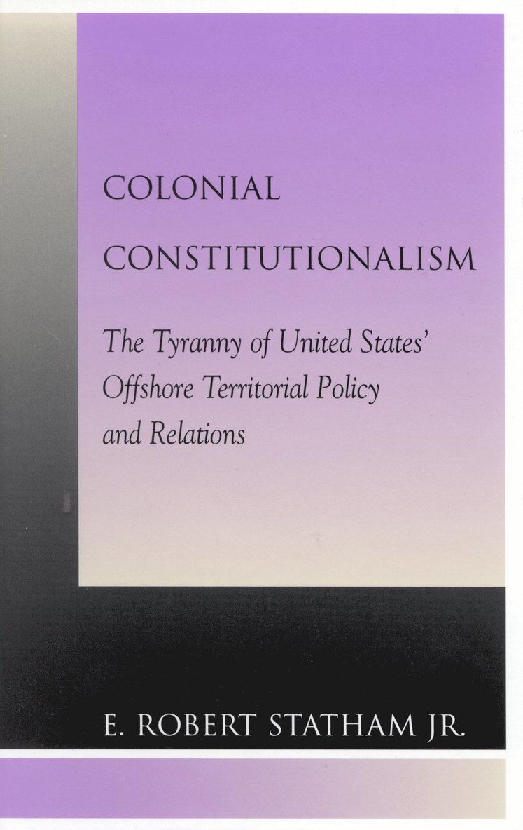 Colonial Constitutionalism 1