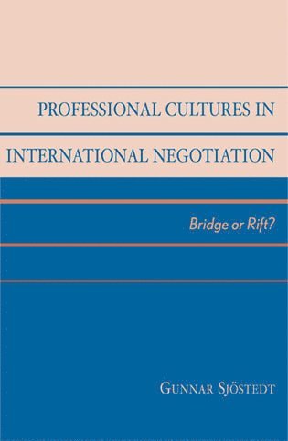 bokomslag Professional Cultures in International Negotiation