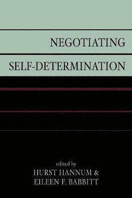 Negotiating Self-Determination 1