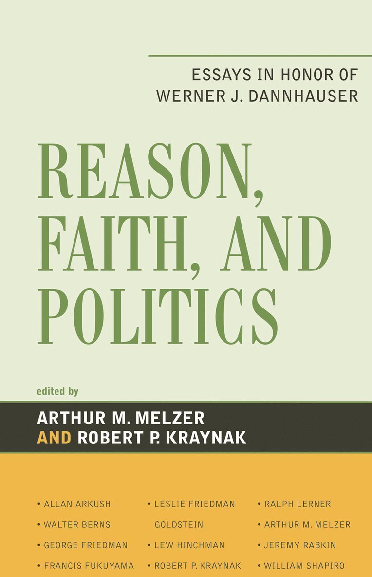 Reason, Faith, and Politics 1