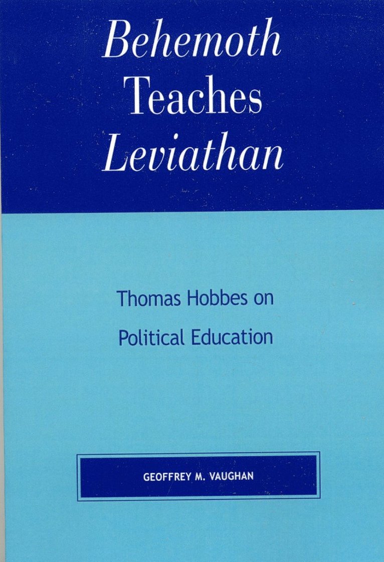 Behemoth Teaches Leviathan 1