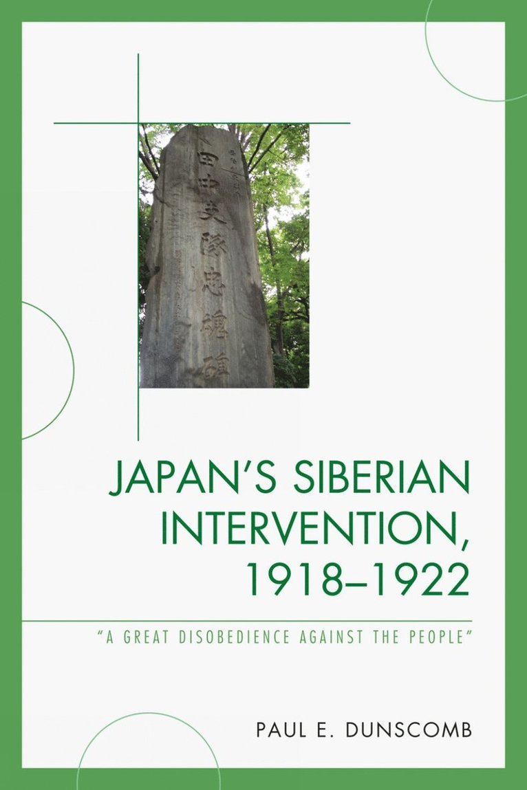 Japan's Siberian Intervention, 19181922 1