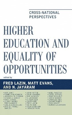 Higher Education and Equality of Opportunity 1